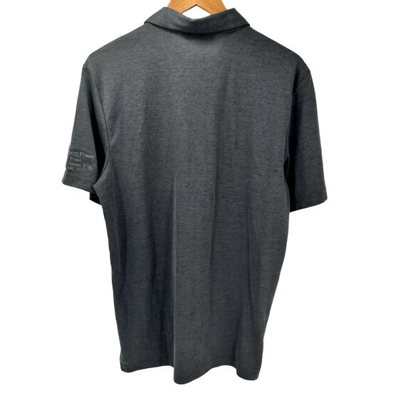 Travis Mathew Polo Shirt Mens Large Gray SOUTHERN POWER Logo Short Sleeve - Picture 3 of 9